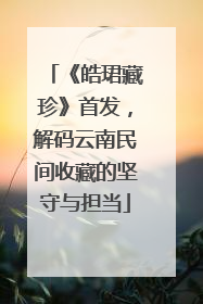 《皓珺藏珍》首发，解码云南民间收藏的坚守与担当