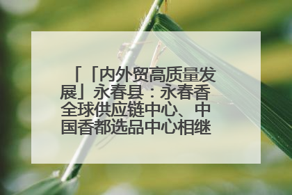 「内外贸高质量发展」永春县：永春香全球供应链中心、中国香都选品中心相继运营——一根香“点燃”百亿产业