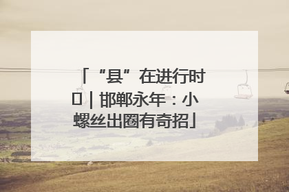 “县”在进行时⑬｜邯郸永年：小螺丝出圈有奇招