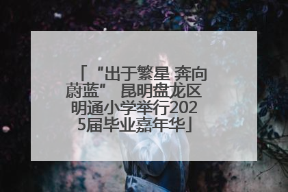 “出于繁星 奔向蔚蓝” 昆明盘龙区明通小学举行2025届毕业嘉年华