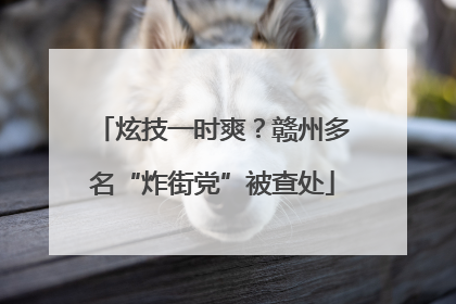 炫技一时爽？赣州多名“炸街党”被查处