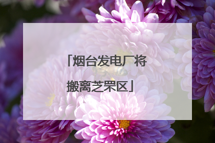 烟台发电厂将搬离芝罘区
