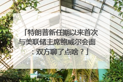 特朗普新任期以来首次与美联储主席鲍威尔会面：双方聊了点啥？