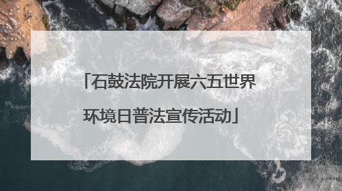 石鼓法院开展六五世界环境日普法宣传活动
