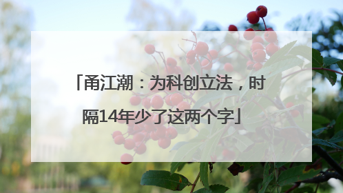甬江潮：为科创立法，时隔14年少了这两个字