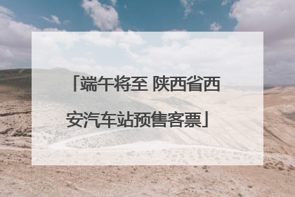 端午将至 陕西省西安汽车站预售客票