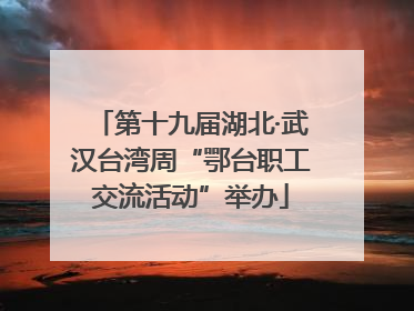 第十九届湖北·武汉台湾周“鄂台职工交流活动”举办
