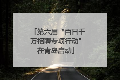 第六届“百日千万招聘专项行动”在青岛启动