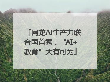 网龙AI生产力联合国首秀，“AI+教育”大有可为