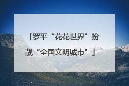 罗平“花花世界”扮靓“全国文明城市”