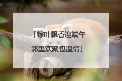 粽叶飘香迎端午 邻里欢聚包温情