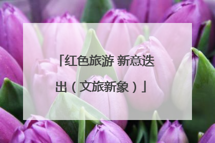 红色旅游 新意迭出（文旅新象）