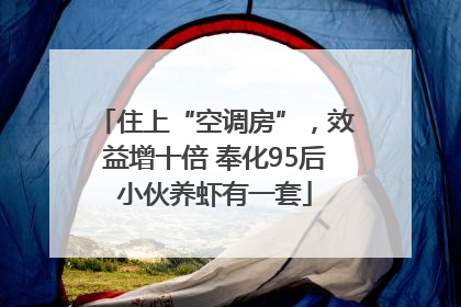 住上“空调房”，效益增十倍 奉化95后小伙养虾有一套