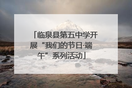临泉县第五中学开展“我们的节日·端午”系列活动