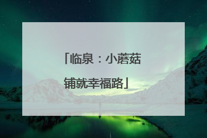 临泉：小蘑菇铺就幸福路