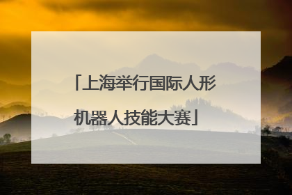 上海举行国际人形机器人技能大赛
