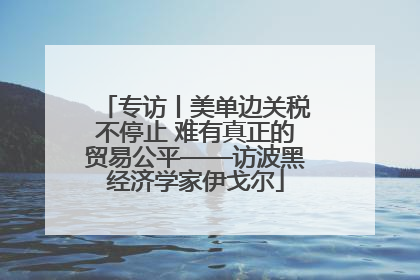 专访丨美单边关税不停止 难有真正的贸易公平——访波黑经济学家伊戈尔