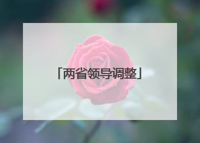 两省领导调整