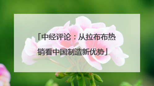 中经评论：从拉布布热销看中国制造新优势