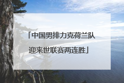 中国男排力克荷兰队 迎来世联赛两连胜