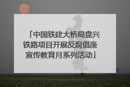 中国铁建大桥局盘兴铁路项目开展反腐倡廉宣传教育月系列活动