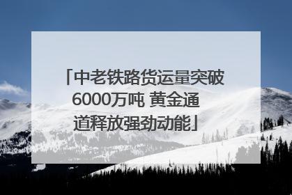 中老铁路货运量突破6000万吨 黄金通道释放强劲动能
