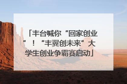 丰台喊你“回家创业”！“丰翼创未来”大学生创业争霸赛启动