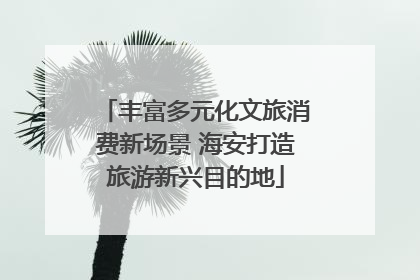 丰富多元化文旅消费新场景 海安打造旅游新兴目的地