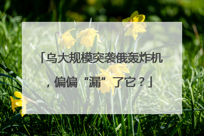 乌大规模突袭俄轰炸机，偏偏“漏”了它？