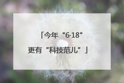 今年“6·18”更有“科技范儿”