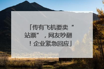 传有飞机要卖“站票”，网友吵翻！企业紧急回应