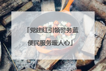 党建红引领警务蓝 便民服务暖人心