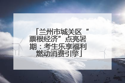 兰州市城关区“票根经济”点亮暑期：考生乐享福利 燃动消费引擎