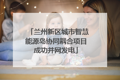 兰州新区城市智慧能源岛协同耦合项目成功并网发电