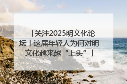 关注2025明文化论坛丨这届年轻人为何对明文化越来越“上头”
