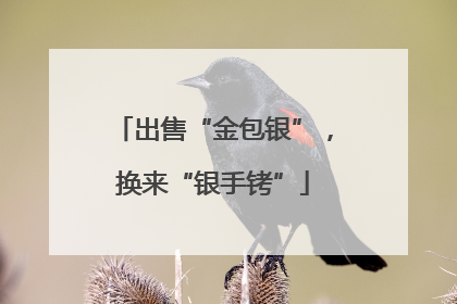 出售“金包银”，换来“银手铐”
