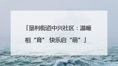 垦利街道中兴社区：温暖相“育” 快乐启“萌”