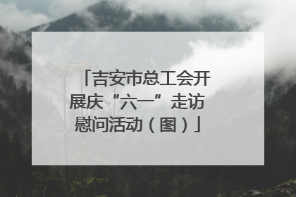 吉安市总工会开展庆“六一”走访慰问活动（图）