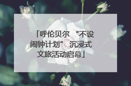 呼伦贝尔 “不设闹钟计划” 沉浸式文旅活动启幕