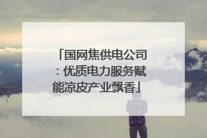 国网焦供电公司：优质电力服务赋能凉皮产业飘香