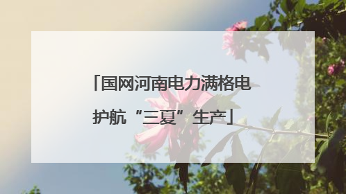 国网河南电力满格电护航“三夏”生产