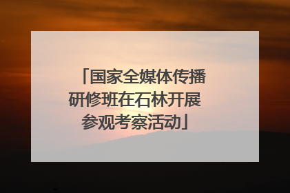 国家全媒体传播研修班在石林开展参观考察活动
