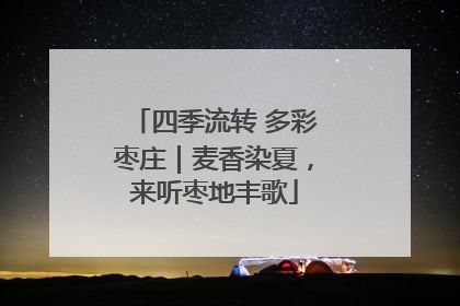 四季流转 多彩枣庄｜麦香染夏，来听枣地丰歌