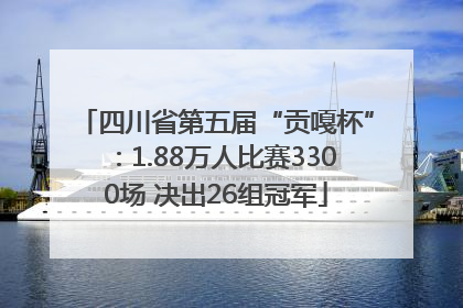 四川省第五届“贡嘎杯”：1.88万人比赛3300场 决出26组冠军