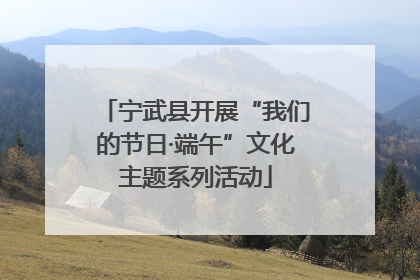 宁武县开展“我们的节日·端午”文化主题系列活动