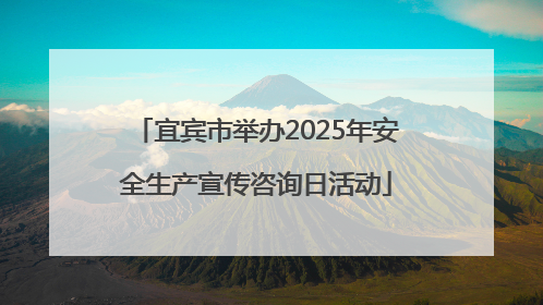 宜宾市举办2025年安全生产宣传咨询日活动