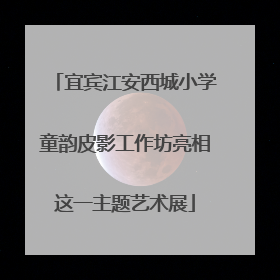 宜宾江安西城小学童韵皮影工作坊亮相这一主题艺术展