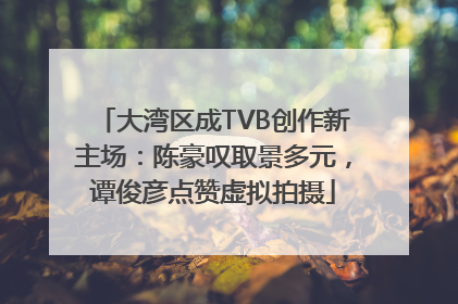 大湾区成TVB创作新主场：陈豪叹取景多元，谭俊彦点赞虚拟拍摄