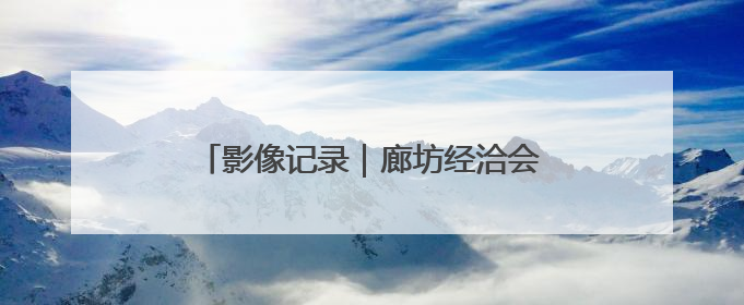 影像记录｜廊坊经洽会，现代商贸物流风向标