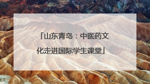 山东青岛：中医药文化走进国际学生课堂